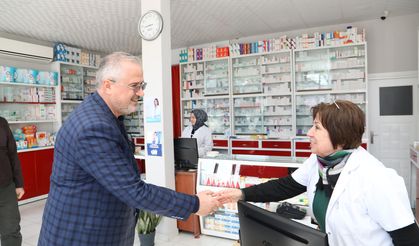 Bafra Belediye Başkanı Kılıç esnaf ziyaretinde bulundu