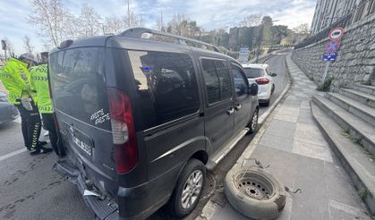 Trabzon'da 3 aracın karıştığı kazada 1 kişi yaralandı