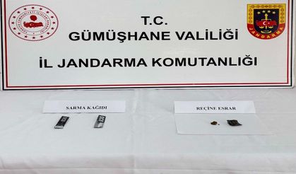 Gümüşhane'de uyarıcı madde operasyonu