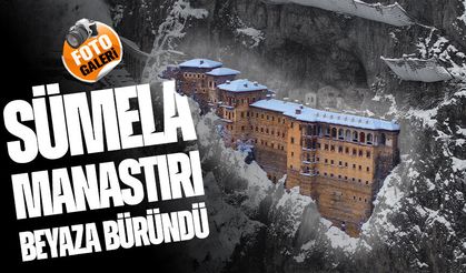 Sümela Manastırı Beyaza Büründü, Altındere Vadisi Sessizliğe Gömdü