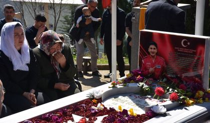 Şehit Hava Pilot Yüzbaşı Burak Gençcelep, memleketi Trabzon'da anıldı