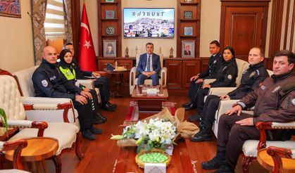 Bayburt'ta Polis Haftası ziyareti