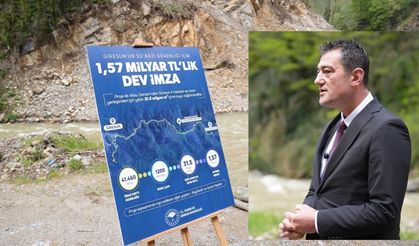 Giresun'un 1,57 milyarlık su projesine start verildi