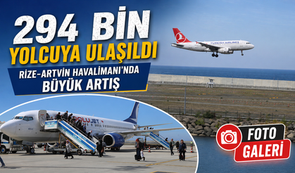 Rize-Artvin Havalimanı Yolcu Sayısında Rekor Artış
