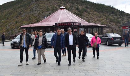 TUREB üyeleri Torul'daki Cam Seyir Terasını ziyaret etti