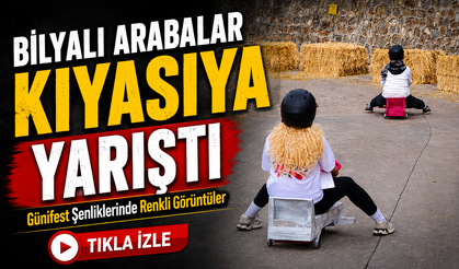 Günifest Şenliklerinde Renkli Görüntüler; Bilyalı Arabalar Kıyasıya Yarıştı