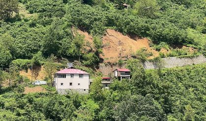 Giresun'da heyelan nedeniyle 33 ev tedbir amacıyla boşaltıldı