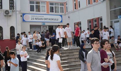 Samsun'da binlerce öğrencinin LGS heyecanı