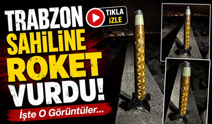 Trabzon Sahiline Vuran Roket Parçası İncelemeye Alındı