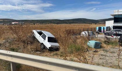 Tavşanlı'da otomobil yoldan çıktı: 1 yaralı