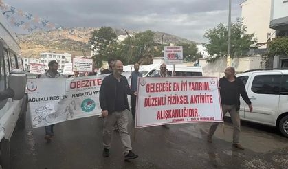 Obeziteye dikkat çekmek için yürüdüler