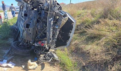 Samsun'da hafif ticari araç şarampole devrildi: 1 yaralı