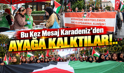 Trabzon, Ordu ve Giresun Gazze İçin Ayağa Kalktı: Karadeniz'den Filistin'e Güçlü Mesaj