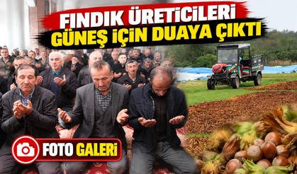 Fındığını Kurutamayan Üreticiler Çareyi Güneş Duasında Aradı