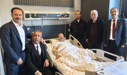 Sadir Durmaz’dan Çetin Rıza Tanış’a Hastanede Ziyaret
