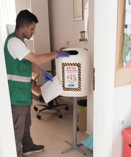 Canik'te 520 kilo atık ilaç bertaraf edildi