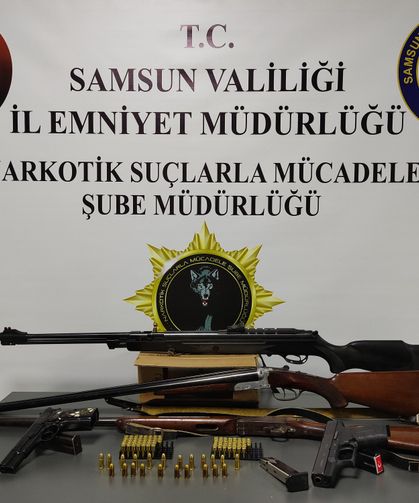 Samsun'da kaçak silah ticareti operasyonunda 1 zanlı yakalandı