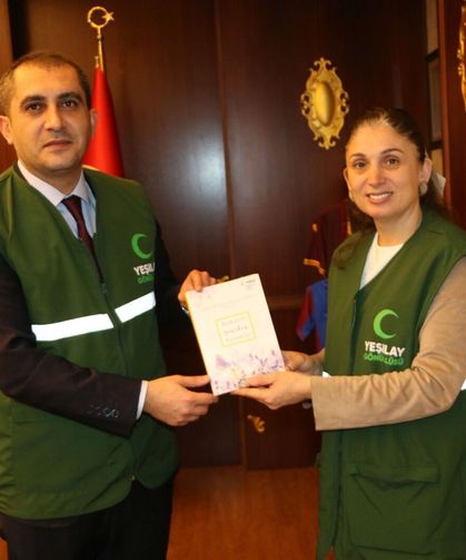 Yeşilay’dan Of Kaymakamı Eşref Akça’ya ziyaret