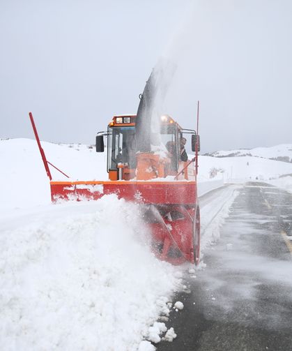 Ordu'da karla mücadele çalışmaları devam ediyor