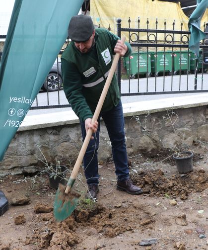 Rize'de Yeşilay Haftası kapsamında fidan dikim töreni düzenlendi