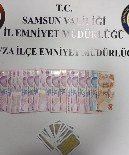 Samsun'da kumar oynayan 10 kişiye 116 bin 40 lira ceza kesildi