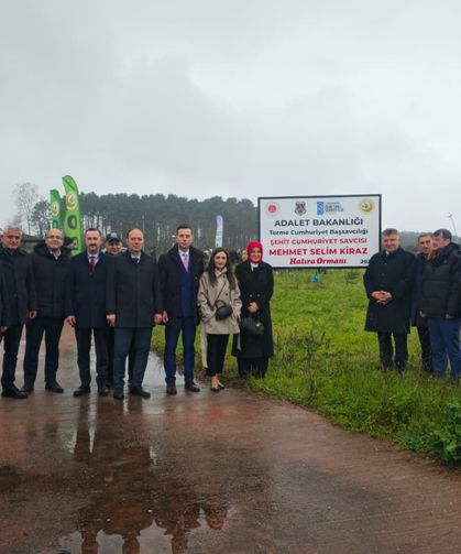 Terme'de hatıra ormanında fidan dikim etkinliği düzenlendi