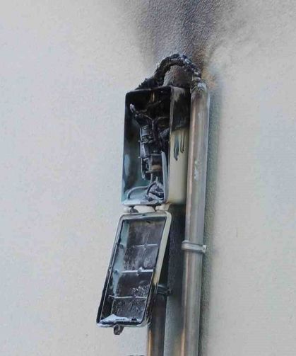 Bafra'da korkutan yangın