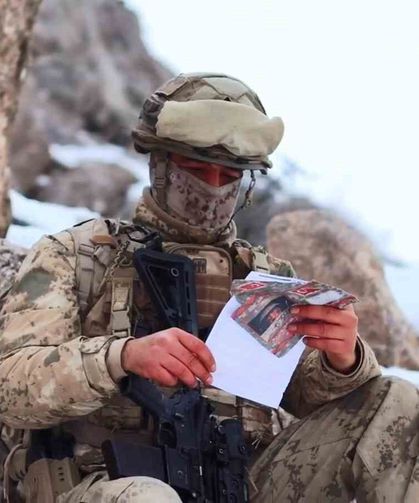 Öğrencilerin mektupları, Şırnak'taki komandoları duygulandırdı