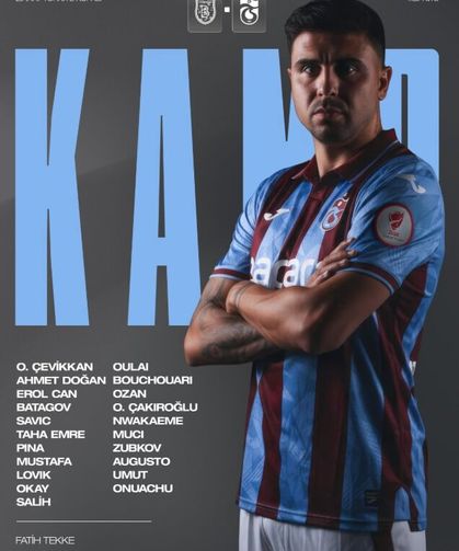 Trabzonspor’un RAMS Başakşehir Maçı Kamp Kadrosu Açıklandı