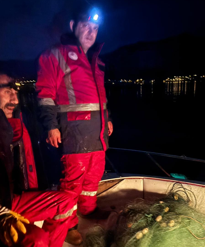 Baraj gölünde bulunan 1500 metre ağa el konuldu