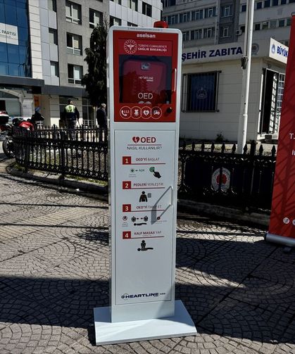 Ani kalp durmalarına karşı üretilen yerli cihaz Samsun'da 3 noktaya konuldu