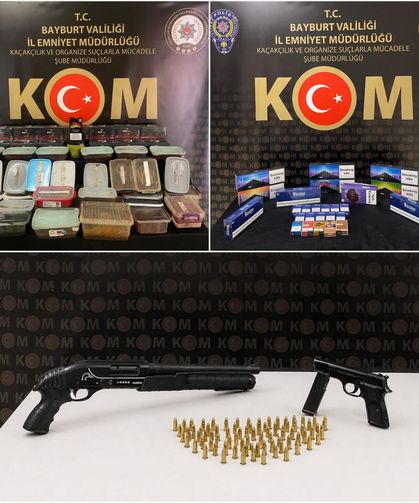 Bayburt'ta kaçakçılık operasyonu