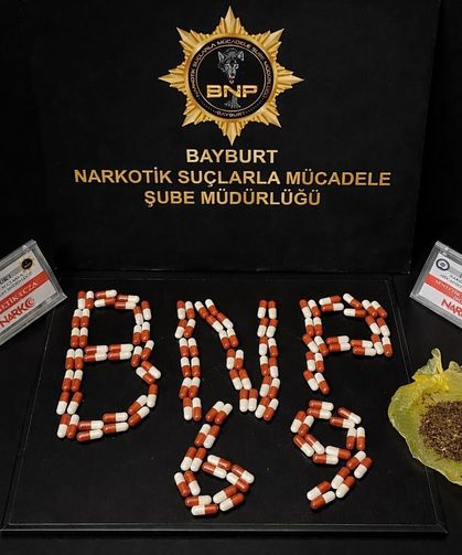 Bayburt'ta yasaklı madde operasyonunda 1 şüpheli yakalandı
