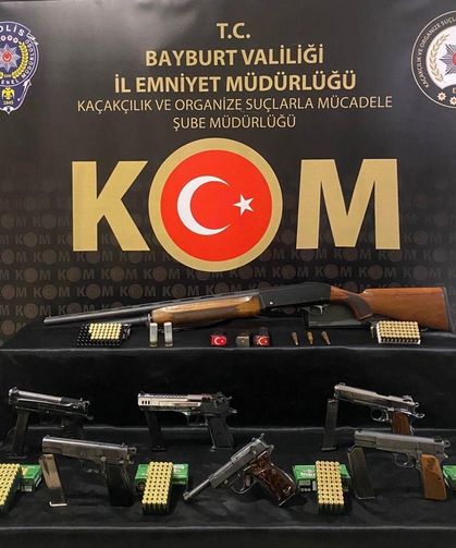 Bayburt'ta eğlence organizasyonlarında havaya ateş açanlara operasyon yapıldı