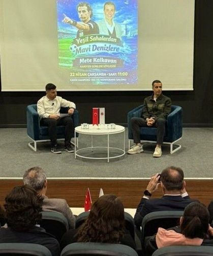 Düdükten rotaya: Mete Kalkavan öğrencilerle deneyimlerini paylaştı