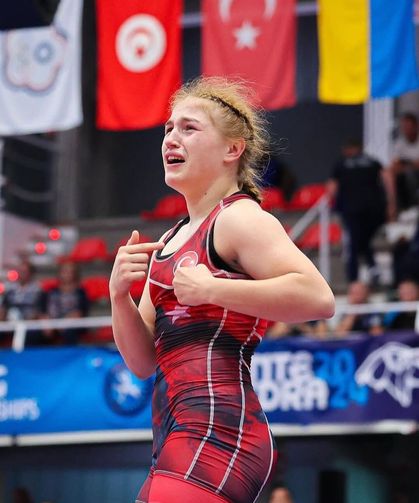 Milli güreşçi Beyza Nur Akkuş, Avrupa Güreş Şampiyonası’nda kadınlar 65 kiloda bronz madalya kazandı