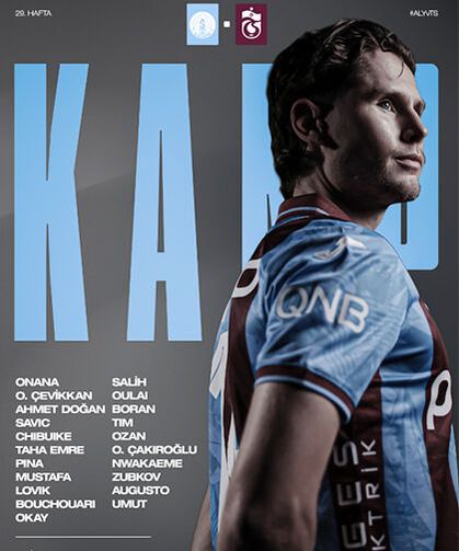 Trabzonspor'un Corendon Alanyaspor maçı kamp kadrosu belli oldu