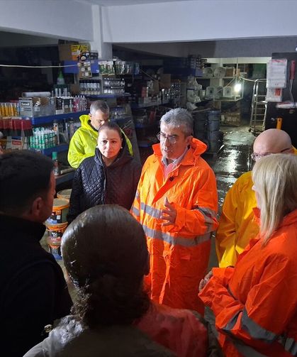CHP Grup Başkanvekili Günaydın, Samsun'un Havza ilçesinde sel bölgesinde incelemelerde bulundu: