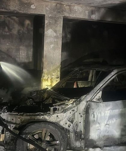 Ordu'da otoparkta çıkan yangın 3 otomobilde hasara yol açtı