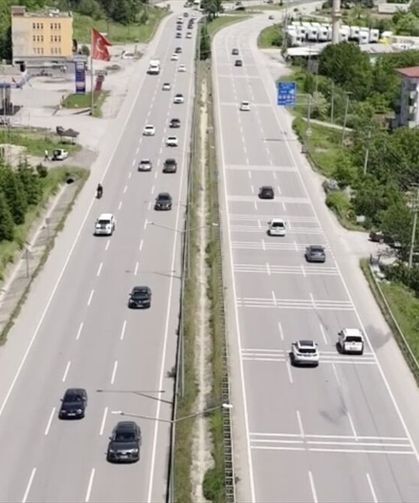 Samsun-Ankara kara yolunda bayram dönüşü yoğunluğu