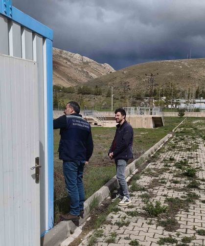 Bayburt'ta atık su arıtma tesisinde teknik inceleme yapıldı