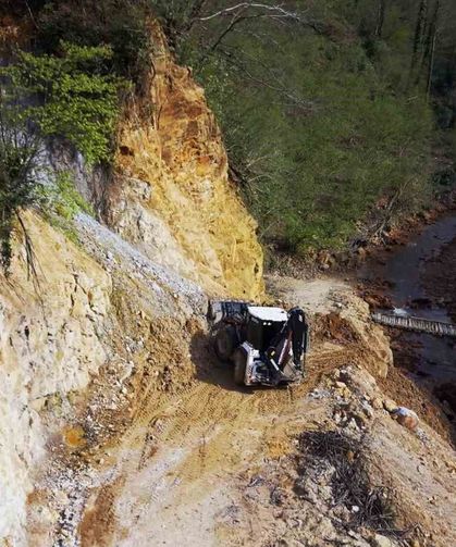 Giresun'da heyelan sahalarında çalışmalar sürüyor