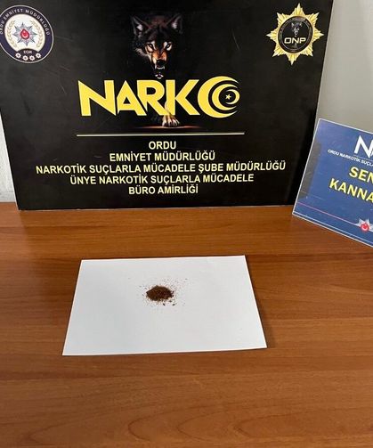 Ordu'da yasalı madde operasyonu