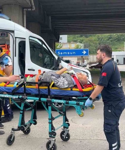 Samsun'da iki otomobil çarpıştı: 2 yaralı