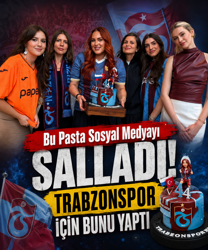 Trabzonspor Aşkını Doğum Gününe Taşıdı! Rus Taraftarın Pastası Gündem Oldu
