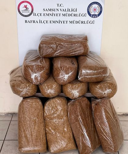 60 kilogram kaçak tütün ele geçirildi