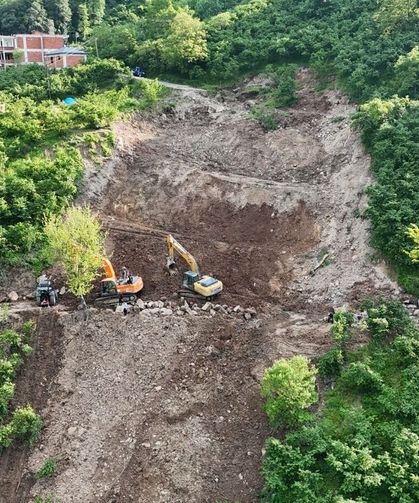 Ordu'da heyelan nedeniyle kapanan yol ulaşıma açıldı