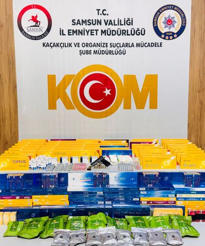 Samsun'da kaçakçılık operasyonunda 2 şüpheli yakalandı