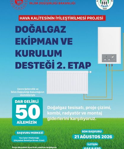 Akçaabat'ta 50 Aileye Doğalgaz Desteği! Başvurular Başladı