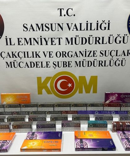 Samsun'da kaçak tütün ürünleri ele geçirildi